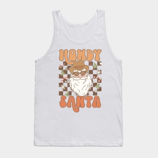 Howdy Santa Cowboy santa Tank Top